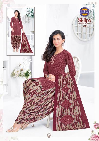 Mfc shilpa vol 7 cotton dress material online wholesale